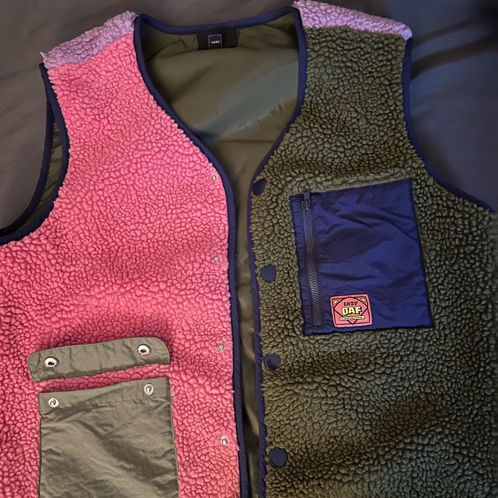 Lazy Oaf Color Block Vest (Repop!) - image 1